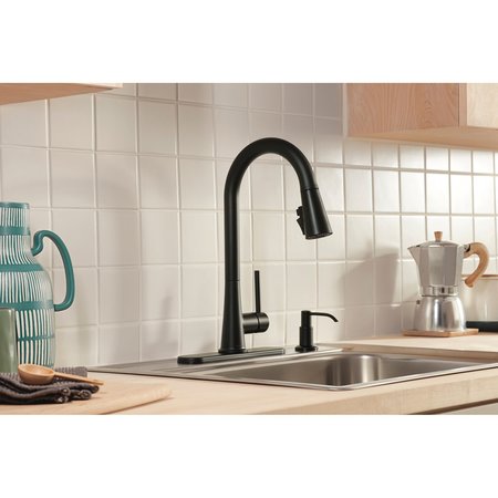 Peerless Precept Single-Handle Pull-Down Kitchen Faucet P7947LF-BL